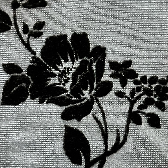 Cider Blue Lace Trim Cropped Camisole Top Velvet Floral Grunge Punk Moto XL - Picture 7 of 8